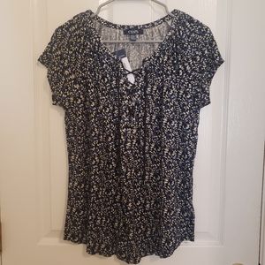 Chaps Floral Blouse